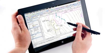 WiseImage sur tablette - sélection d'une polyligne